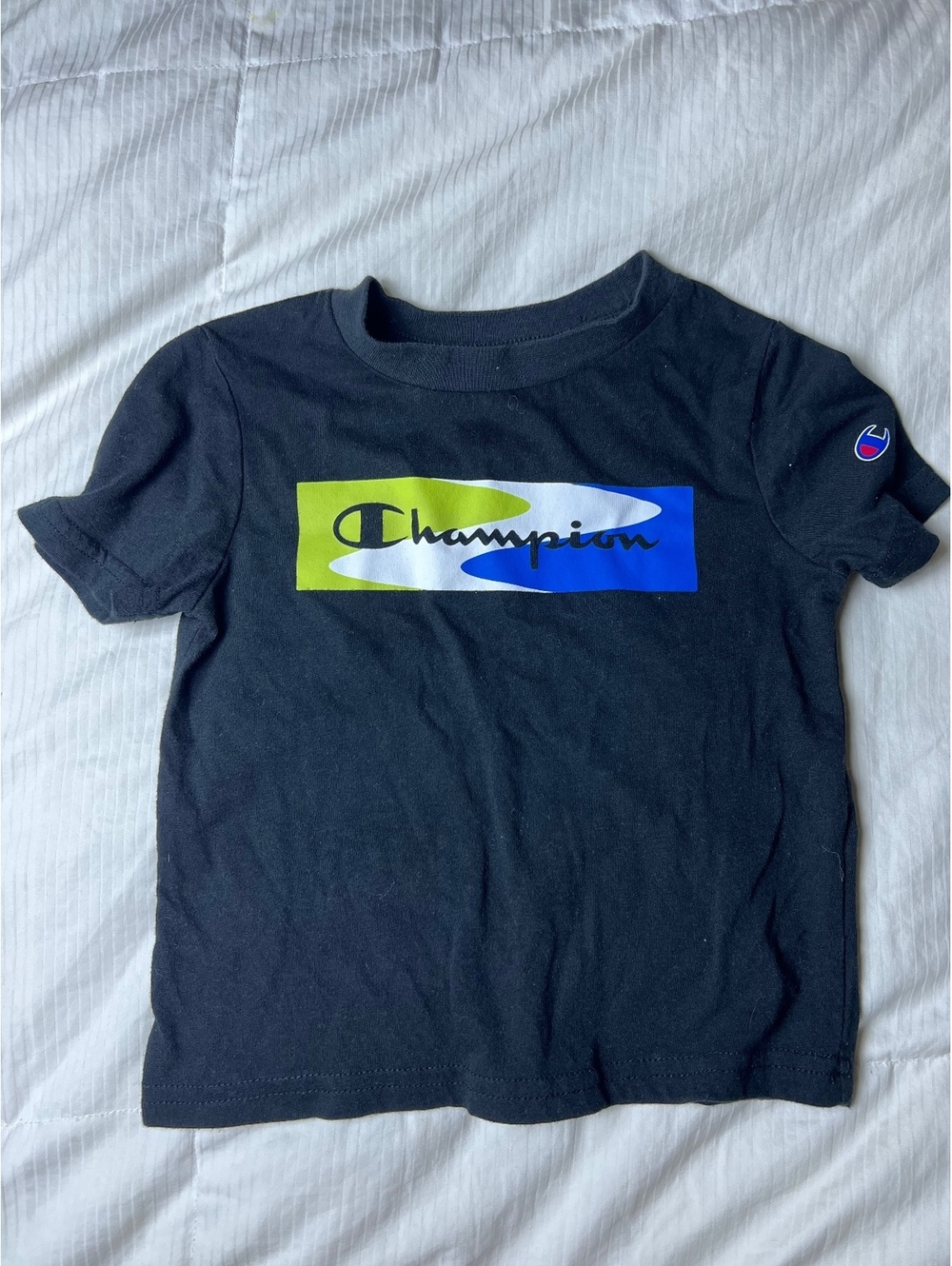 Champion boys black logo t-shirt size 2T